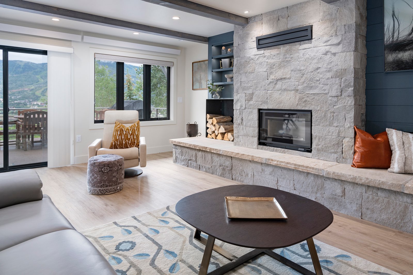 Living Room with Deck Access