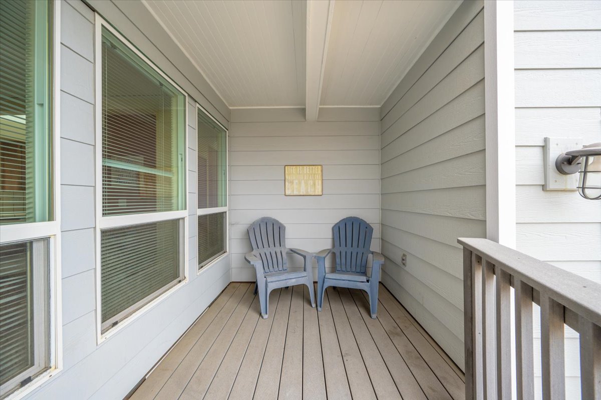 Seating off front entry