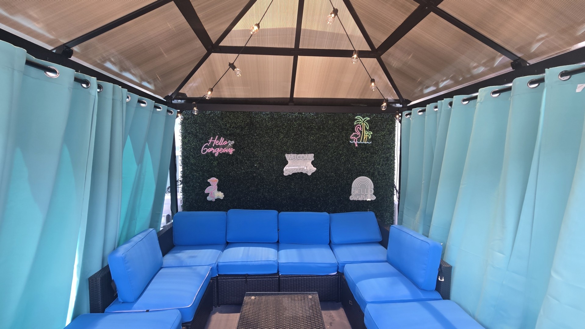 Gazebo with Outdoor Furniture