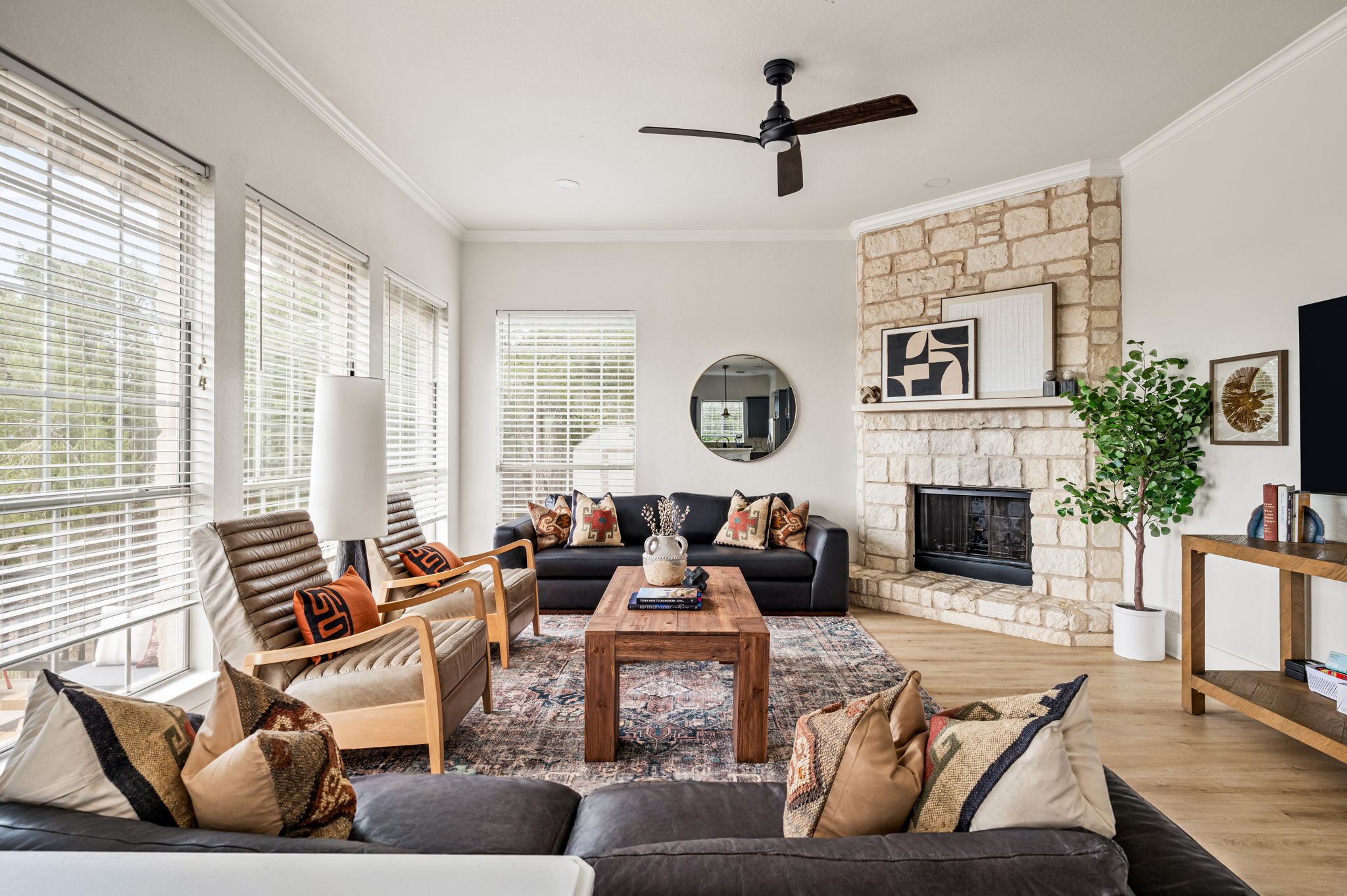 A welcoming living space perfect for relaxing after a day of exploring.