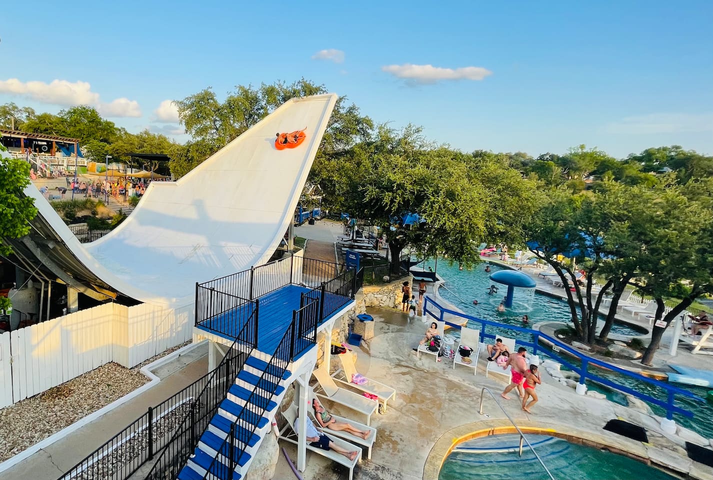 Valente Beach Waterpark features water slides, pools, sand volleyball  courts, picnic area, and Beachside Billy Restaurant. Fun for all ages. About a 20 minute drive from the house.