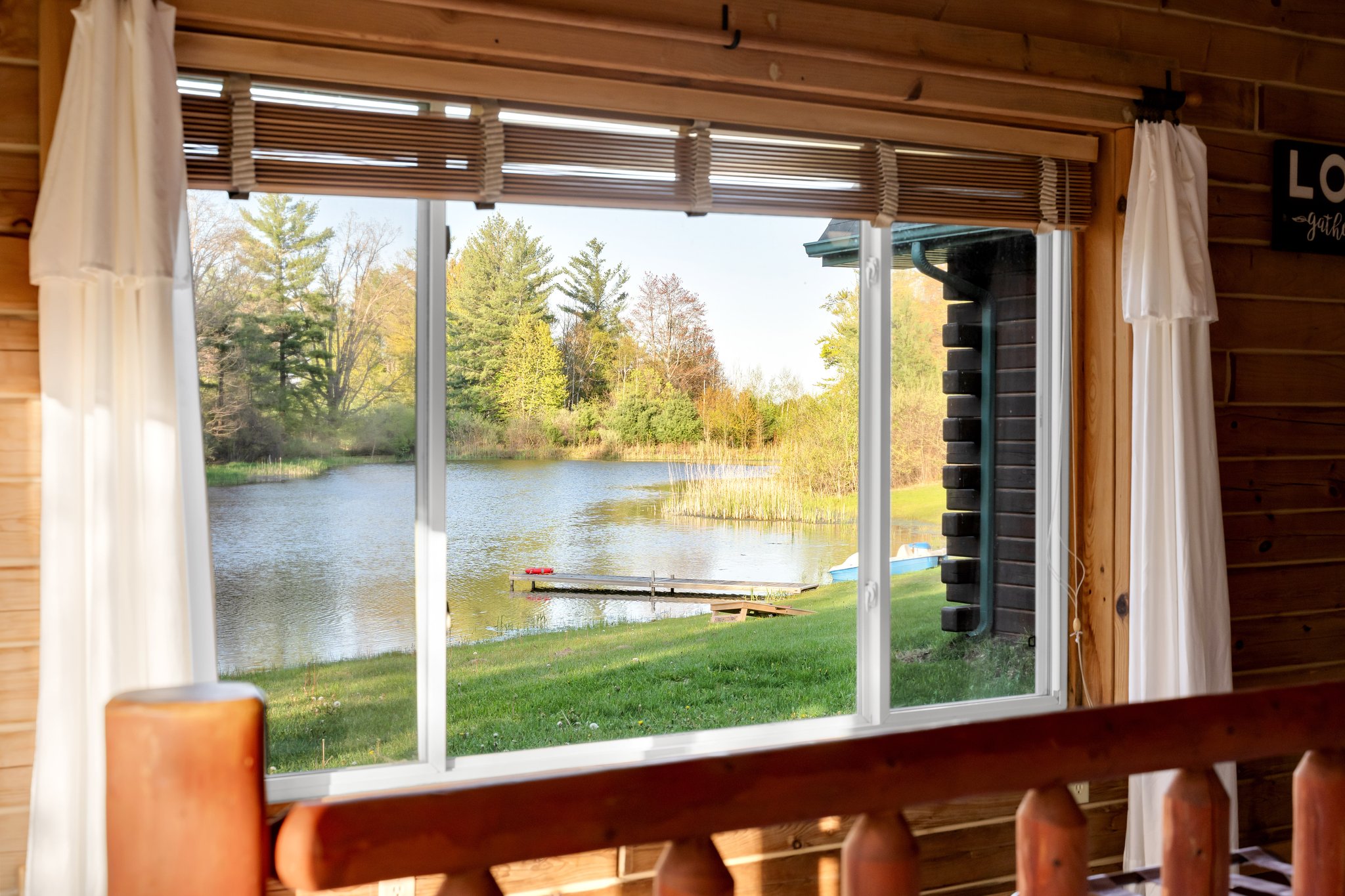 Pond view from main floor living room.