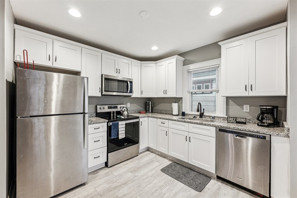 Recently remodeled open kitchen