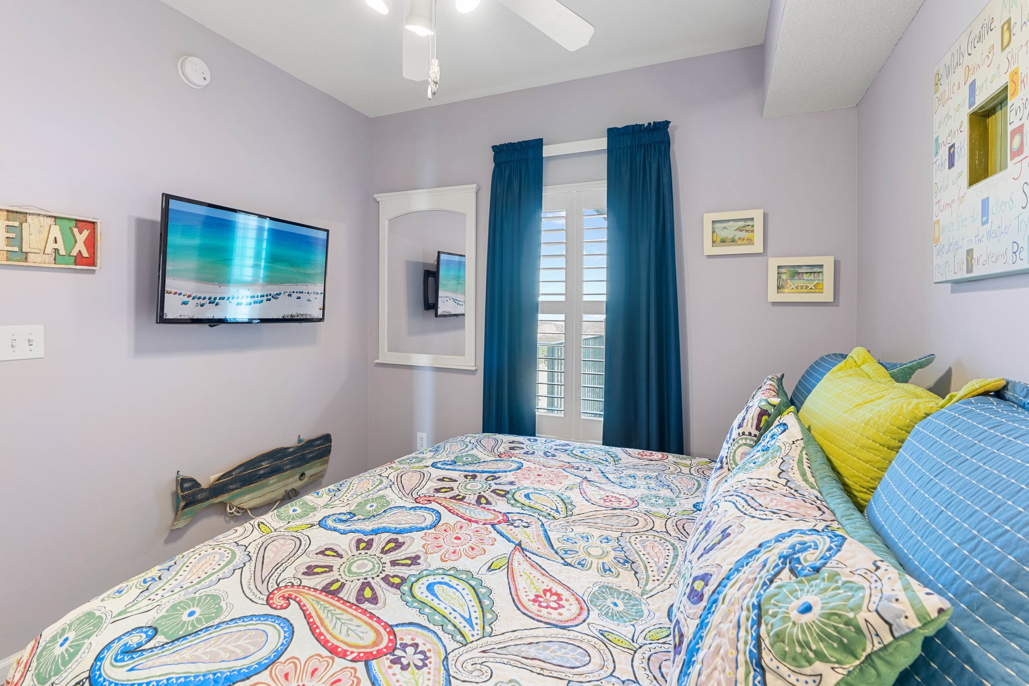 Another bedroom view showing comfy beds & space to settle in.