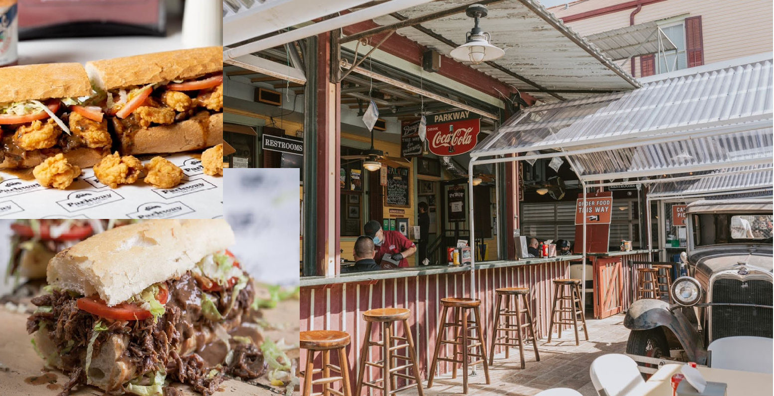 World famous Parkway Bakery and Tavern - 4 minutes away.