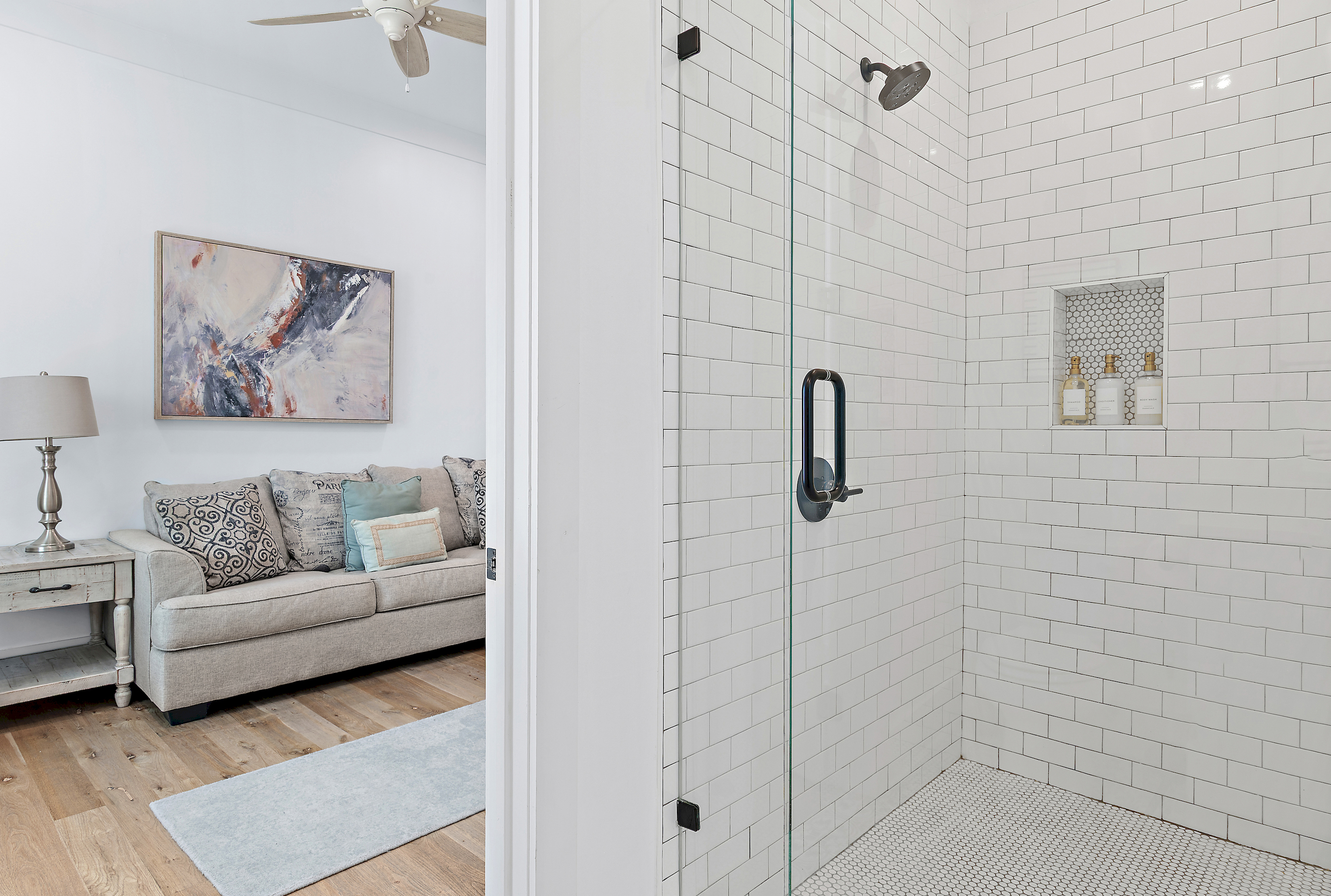 Modern Bathroom with Spacious Walk In Shower