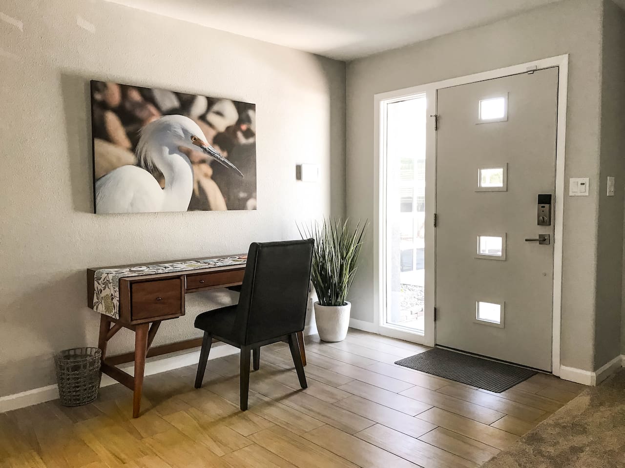 Desk space for computer use