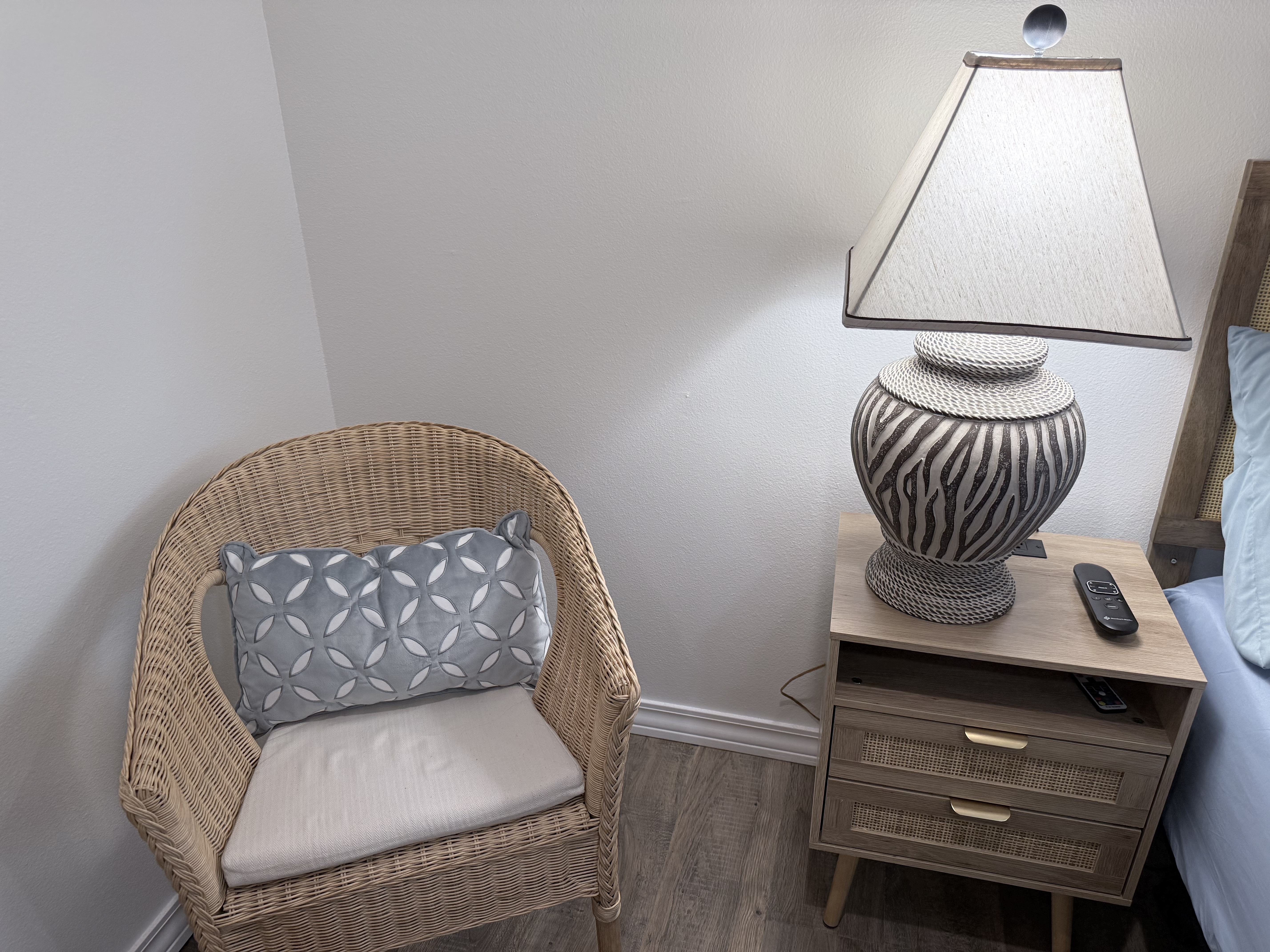 Lots of comfortable reading areas in master bedroom