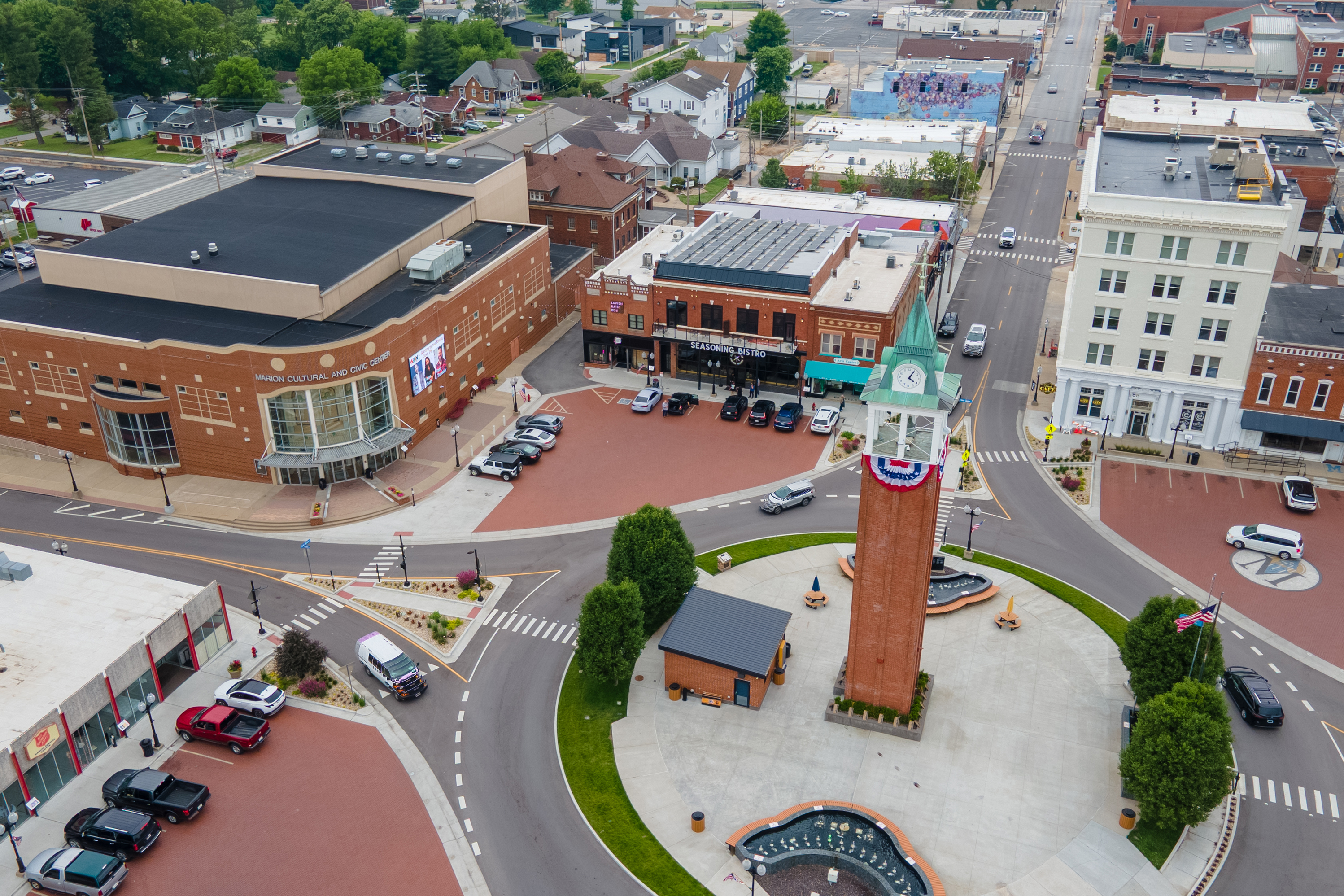 Adjacent to Marion Cultural and Civic Center