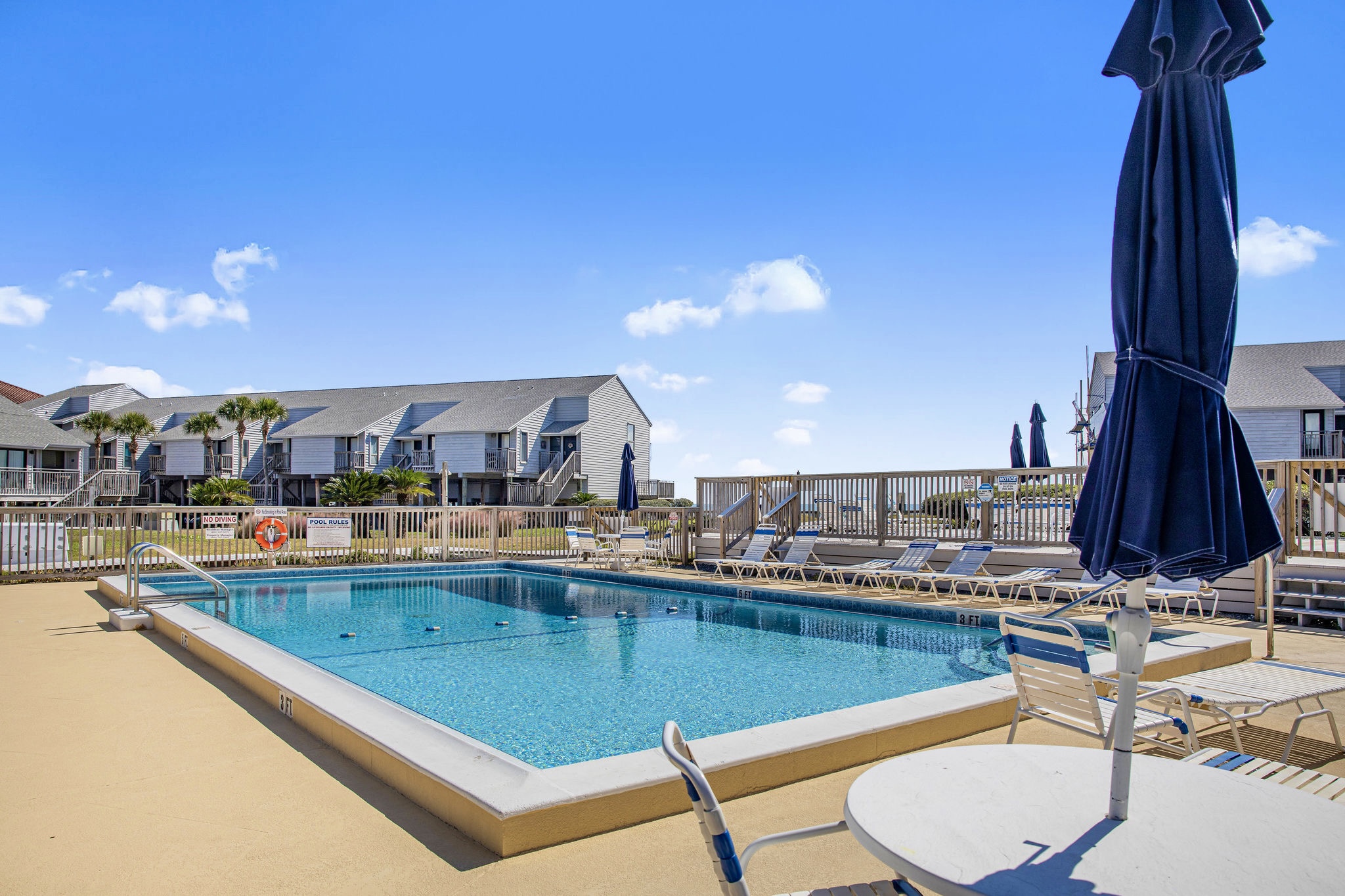 Community pool open year round (not heated)