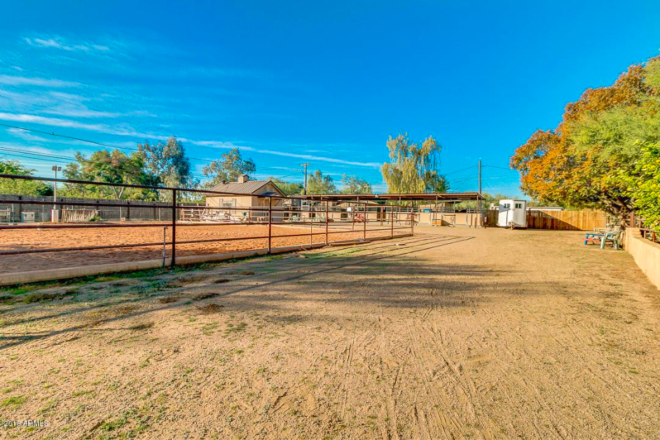 Fenced arena