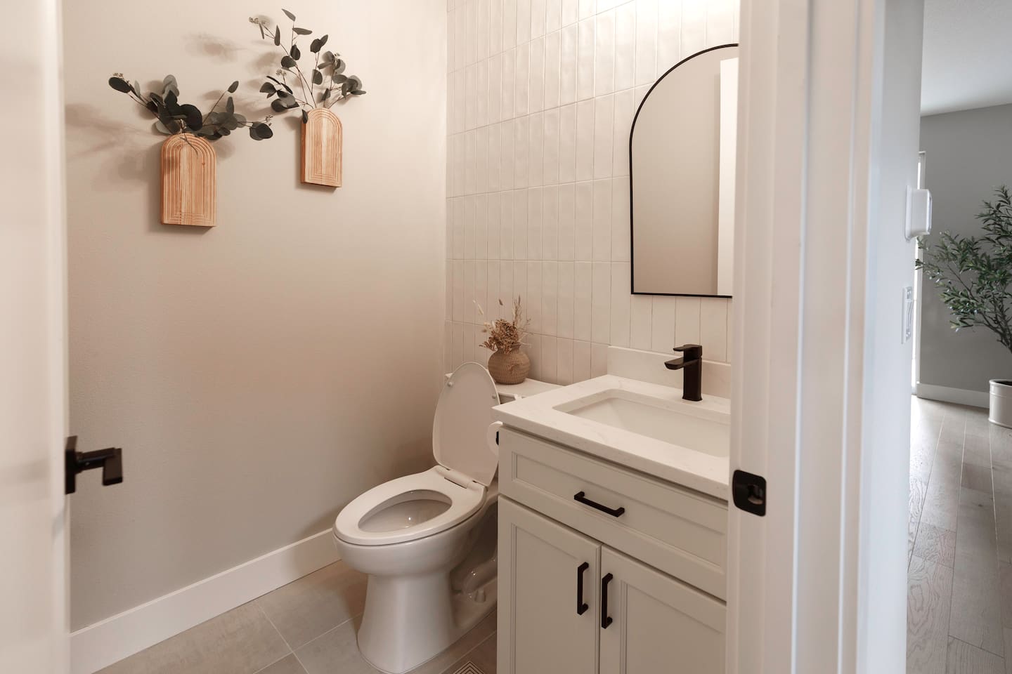 Half bath in the main level