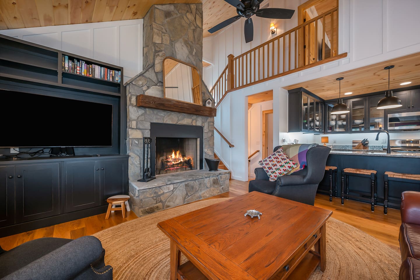 Spacious living room with a modern feel