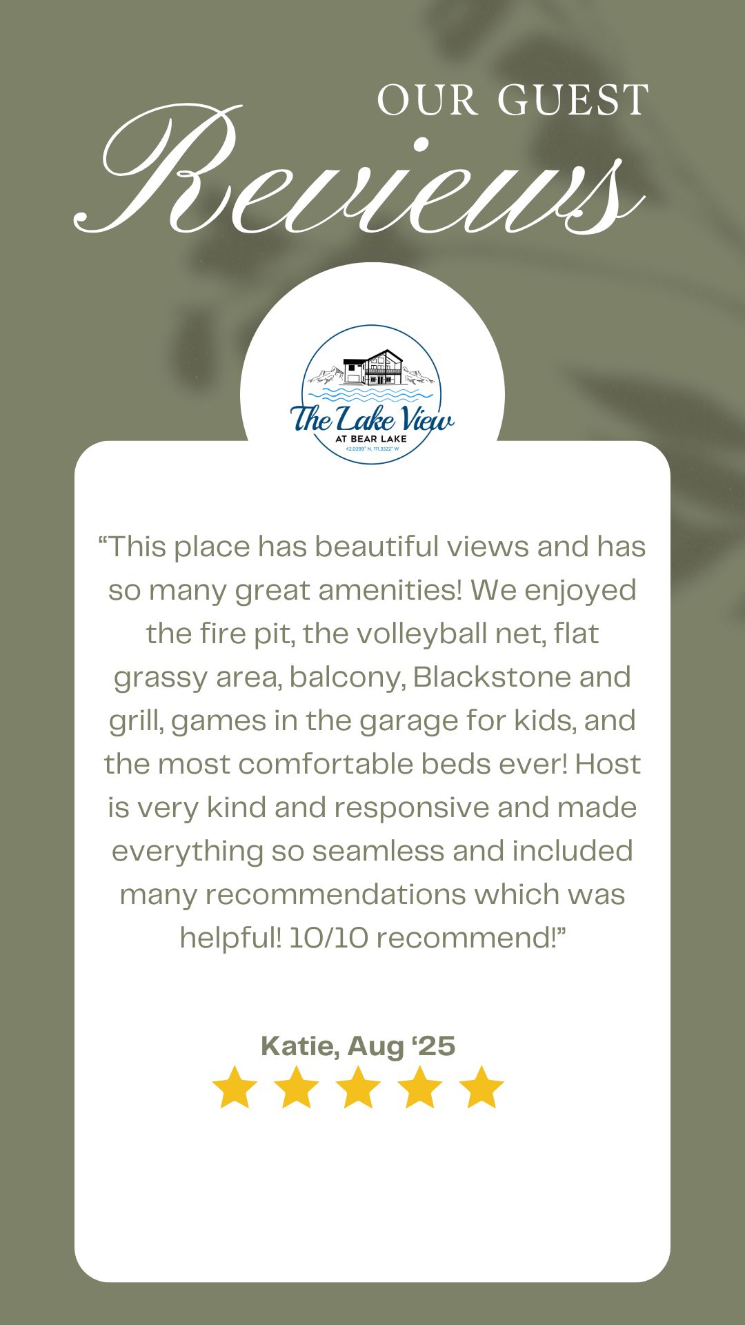 We don't ask for specific rating reviews, we simply ask for an honest review!