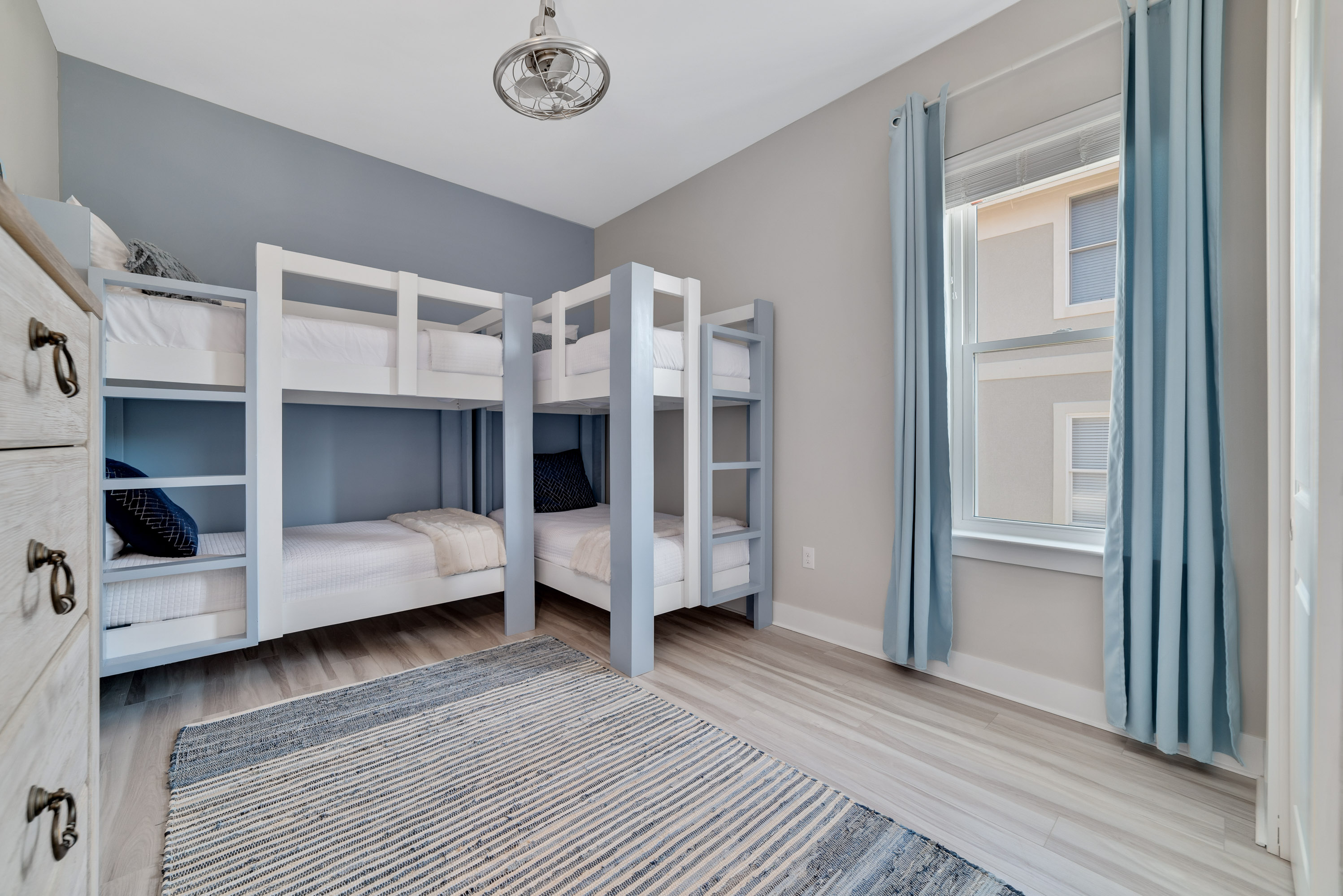 Twin bunk room is perfect for the kids!