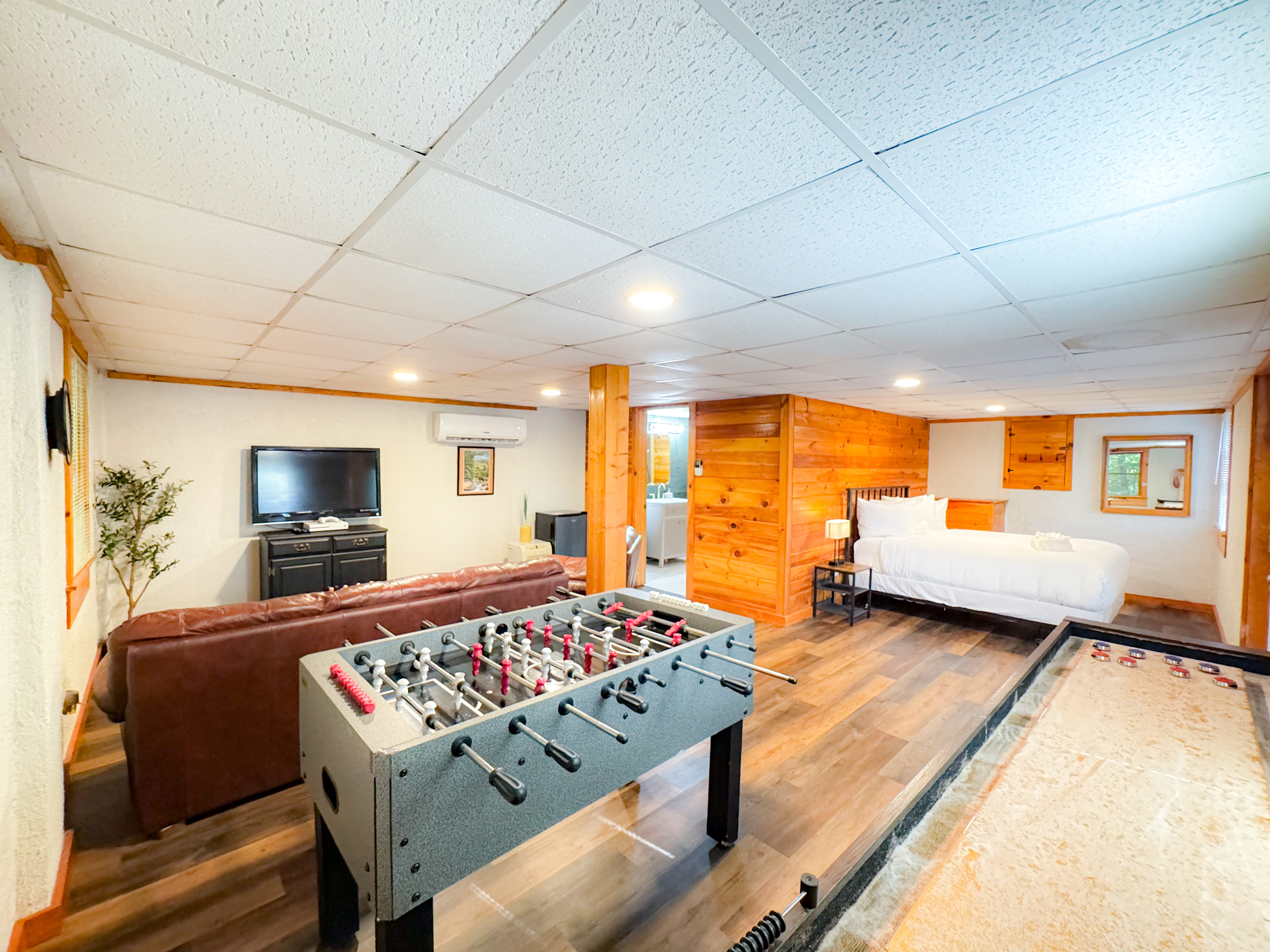 Lower level game room area