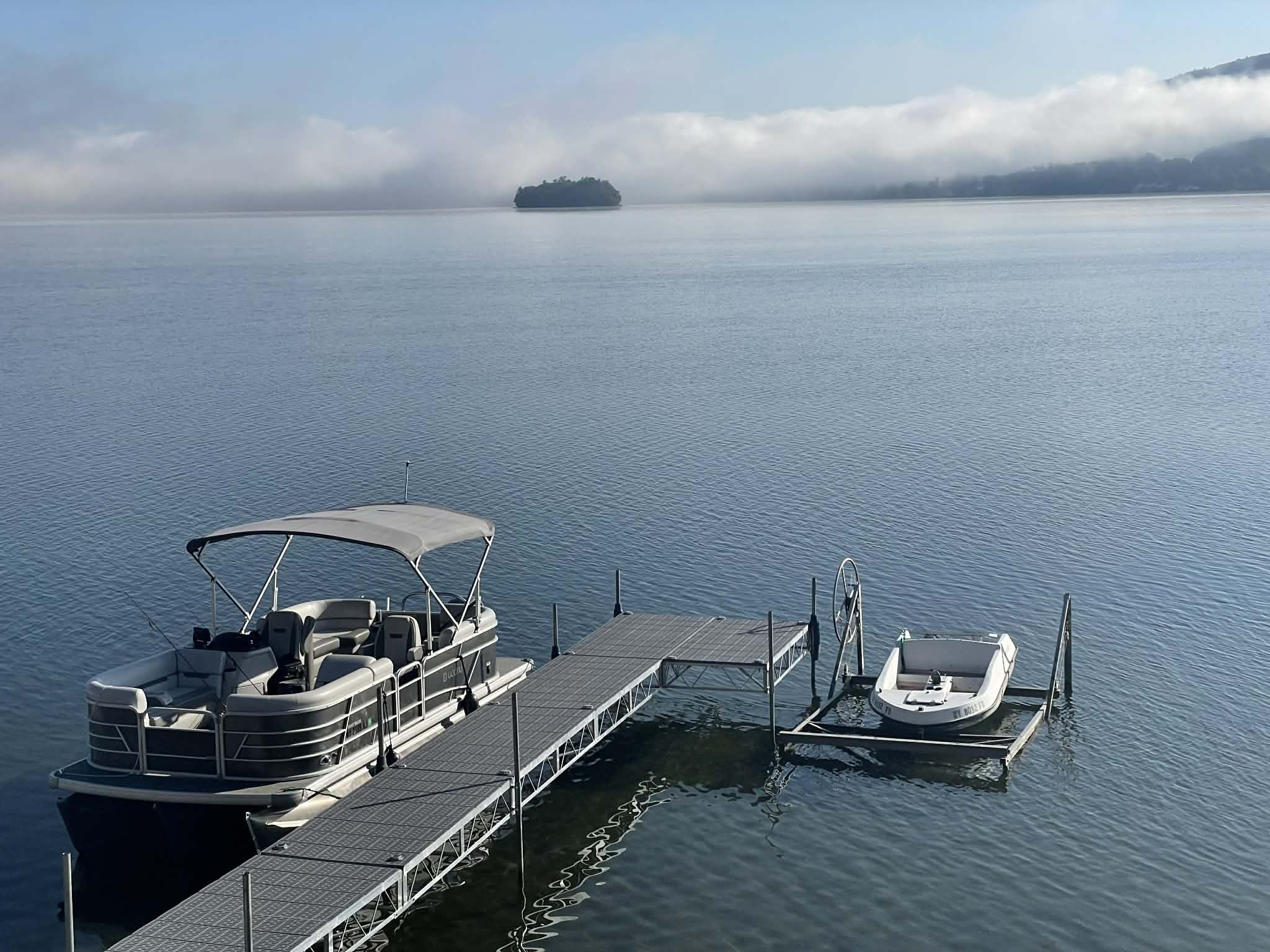 View from the deck, Deowongo Island in the distance