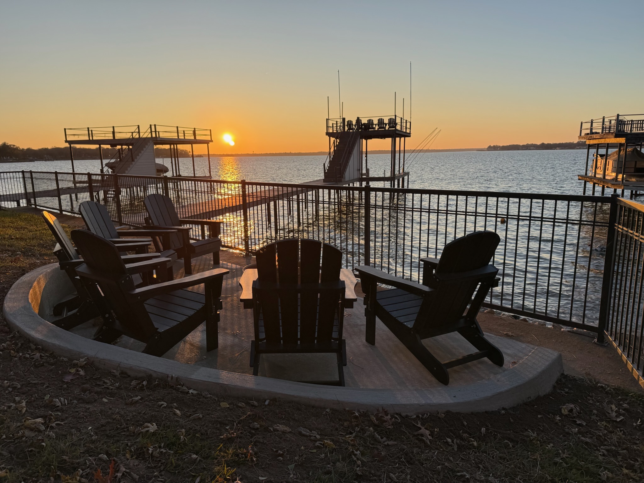 Sunsets are beautiful on the lake