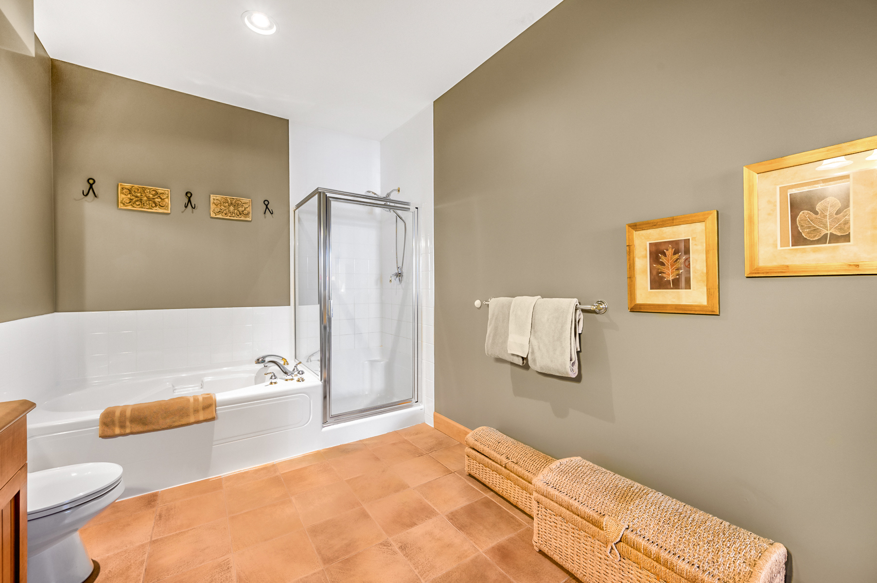 Ensuite Bathroom, with double sink, Soaker Tub and Shower