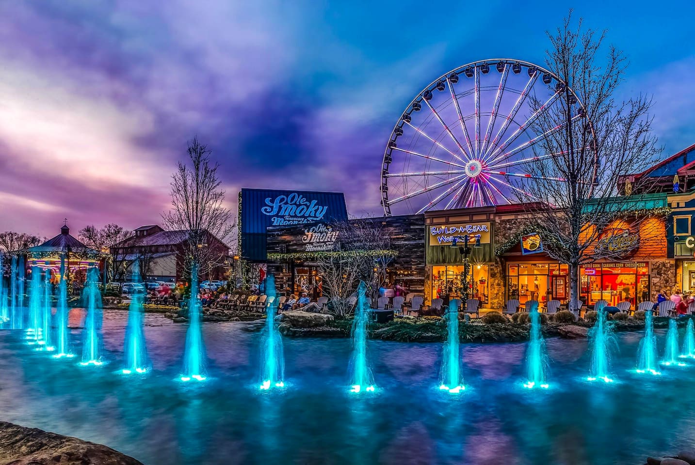Try some Tennessee moonshine at Ol' Smoky at the Island at Pigeon Forge.