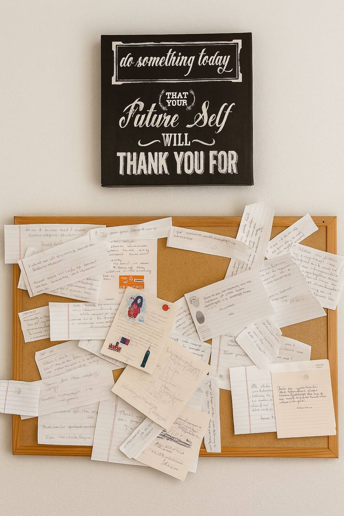 over 100 thank you notes from our guests. :)