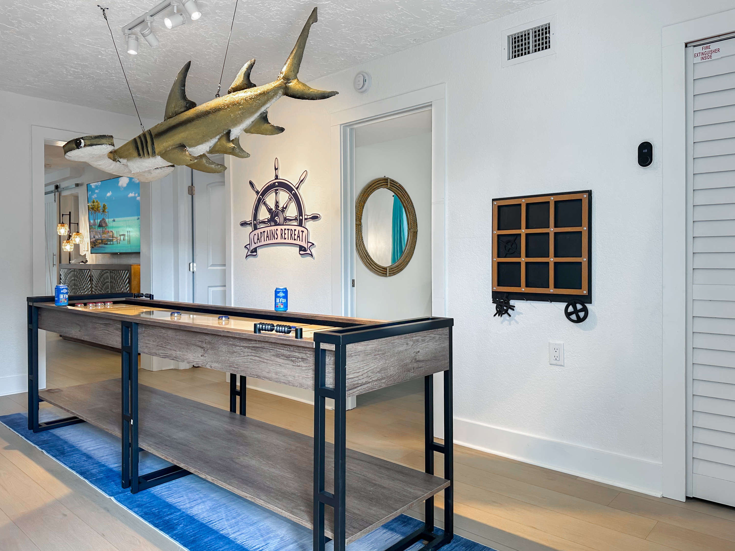 As soon as you enter, you’ll come to the first floor game room.