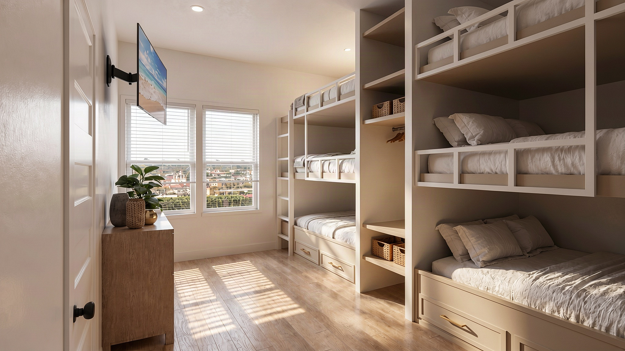 Bedroom # 6 | Bunk Room - Six Queens | Rendering