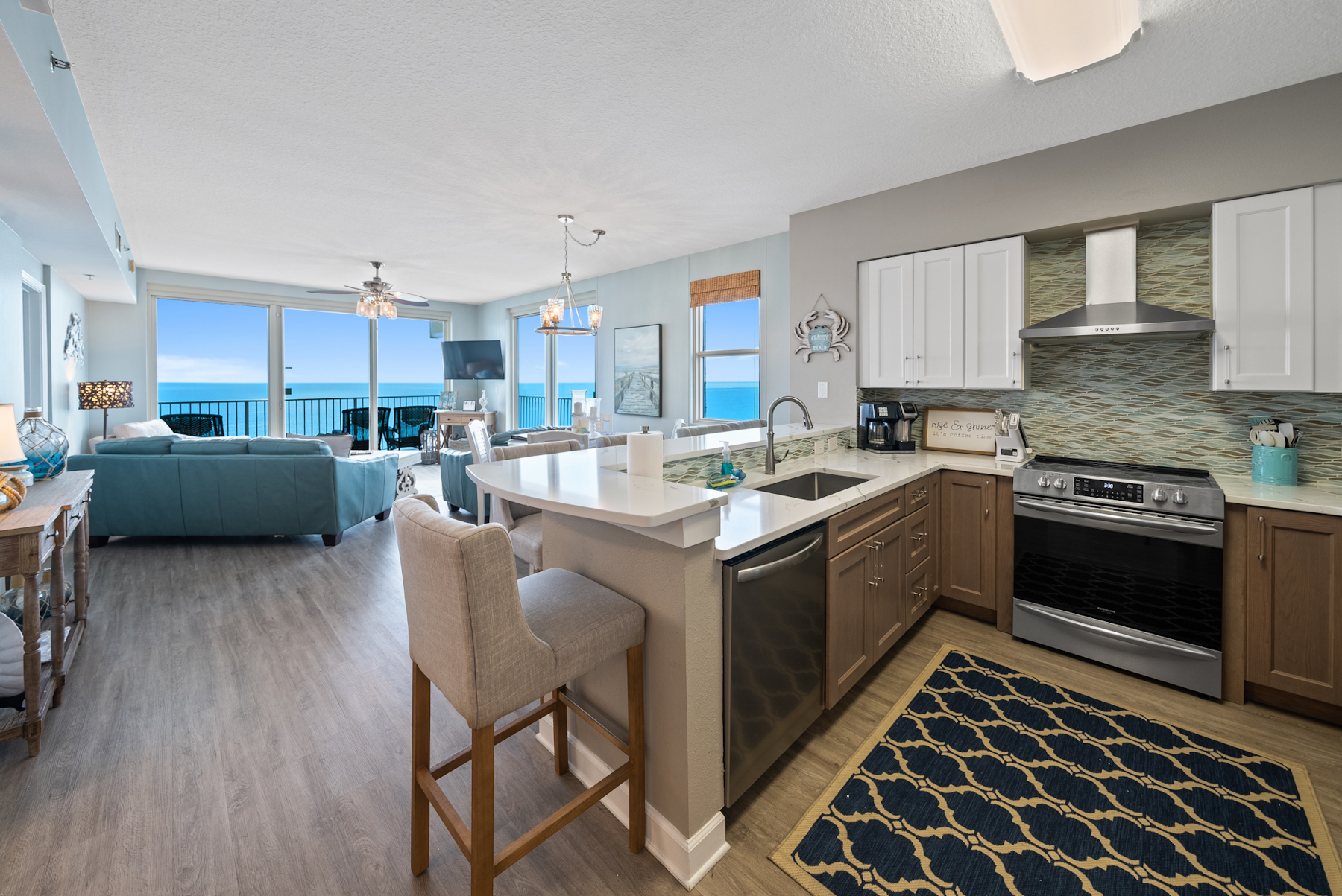 Luxury materials and upgraded finishes
