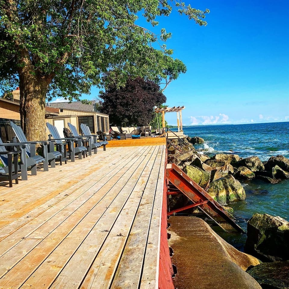 WATER ACCESS- with a deck and a view