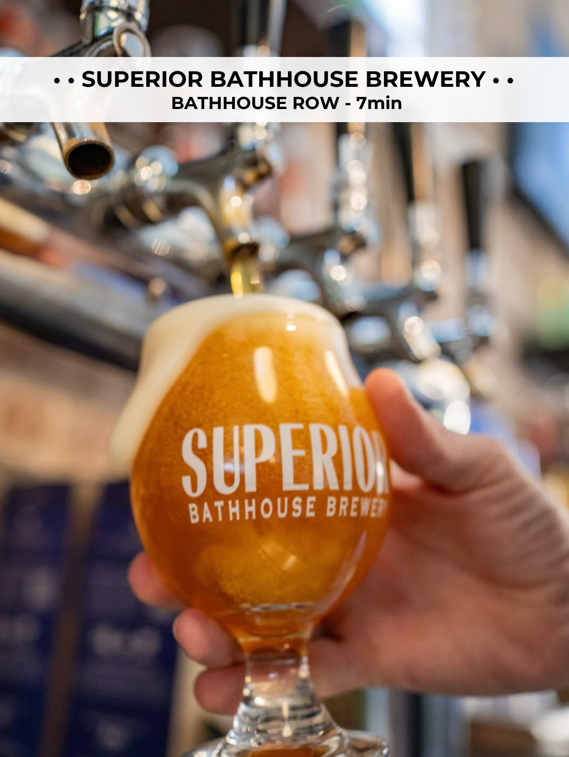 For something a little stronger, head over to Superior Bathhouse Brewery.