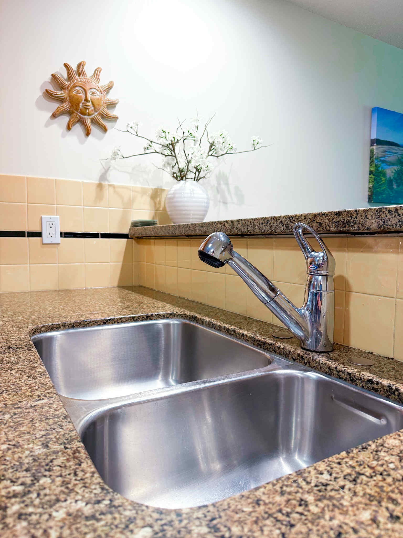 Unit A. Double Kitchen sink