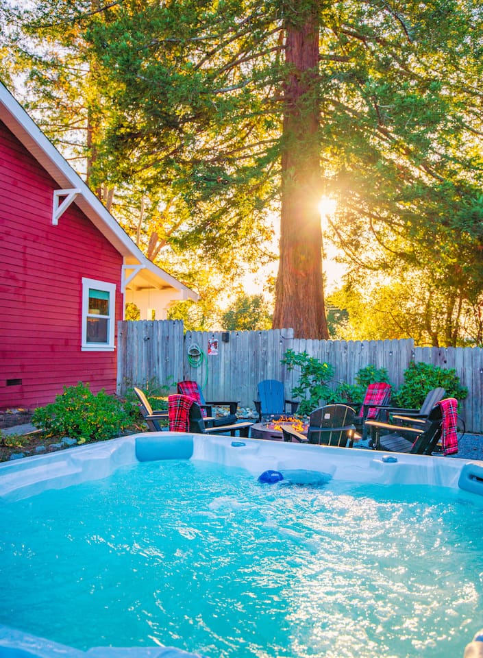 Ready to unwind? Our hot tub is waiting for you!