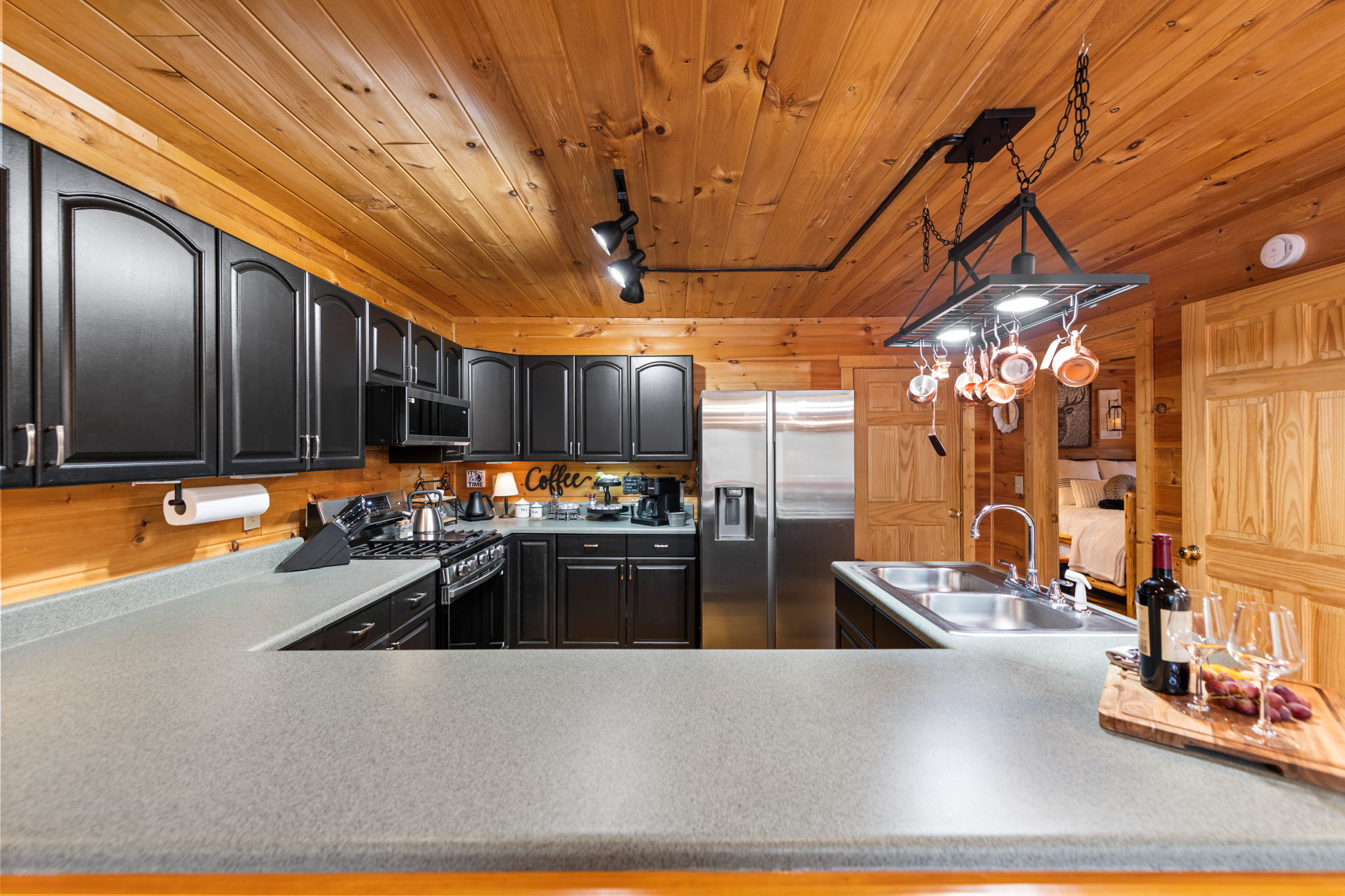 Whether you're cooking a full meal or preparing quick snacks, the space is both practical and inviting.