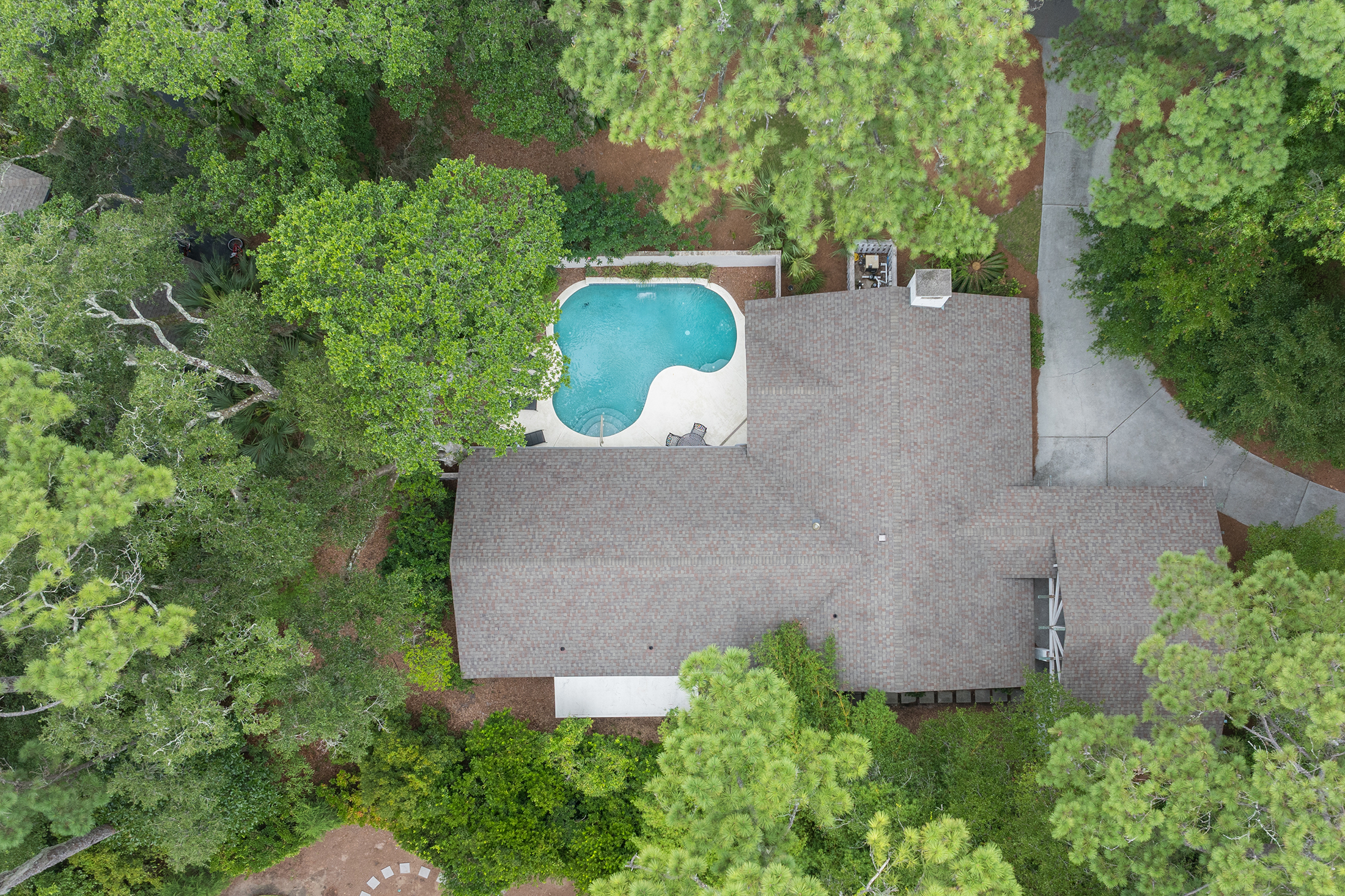 Large pool remodeled in 2025