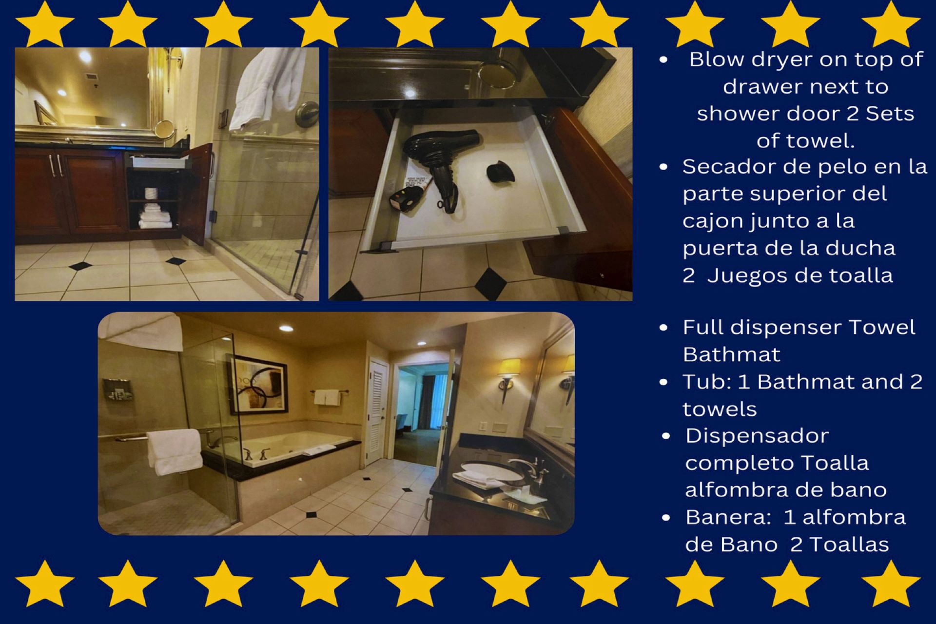 MGM Tower 2 · Units 3202+3204 — En-Suite Bath