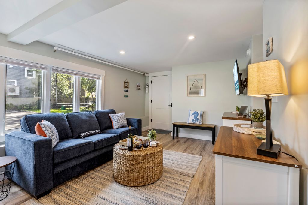 Relax and unwind in this bright, comfortable living room.