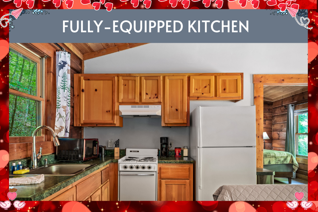 Fuel your adventures – cook, brew, and gather in this fully-equipped kitchen.