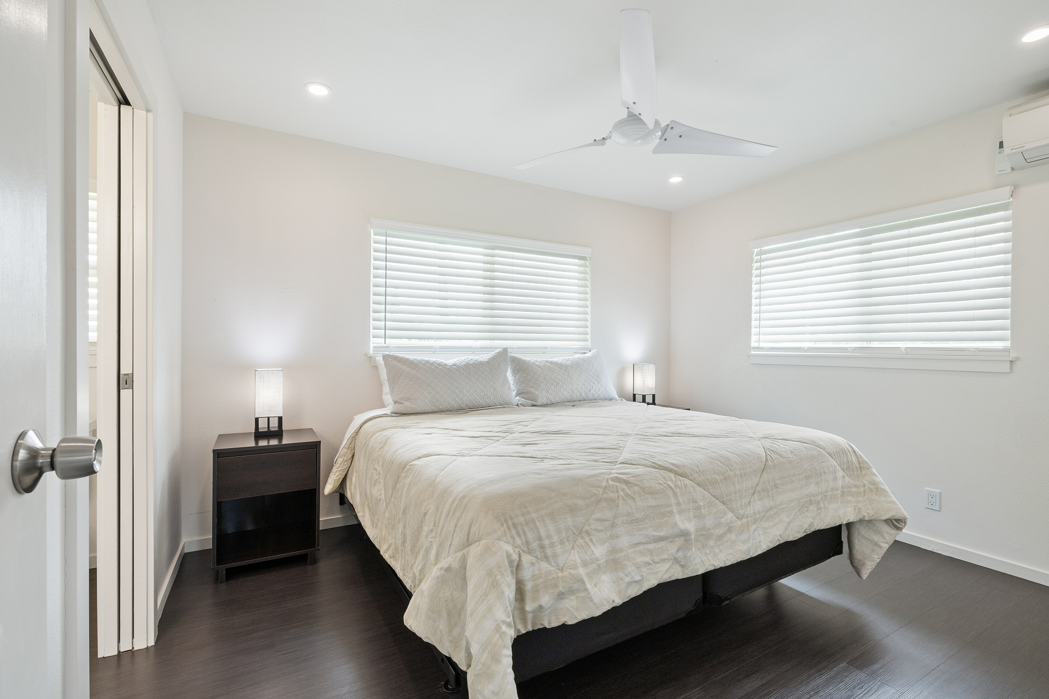 King Bedroom + A/C + Ensuite Half Bath