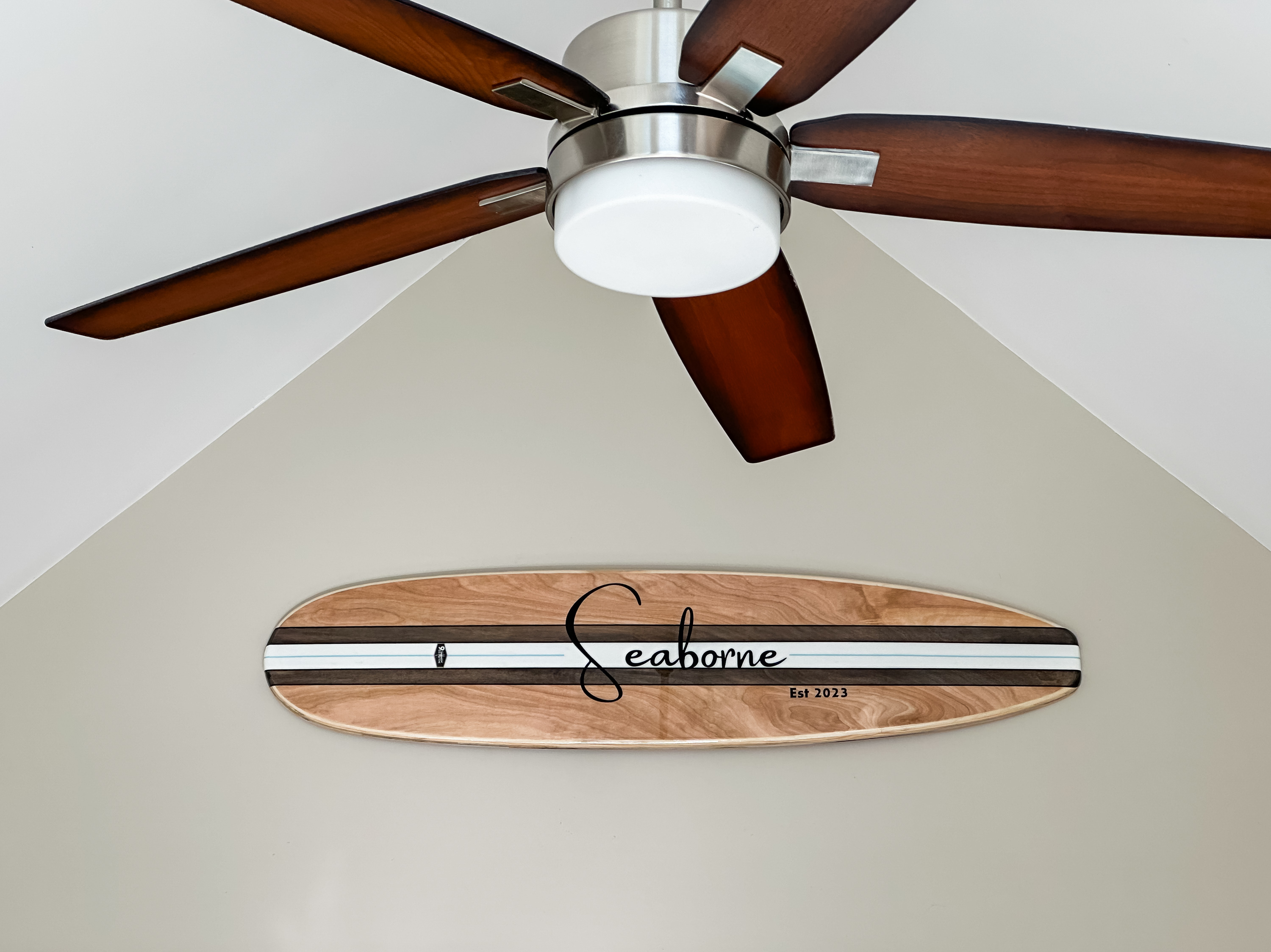 There's a ceiling fan in every room to keep you cool during the warmer months.
