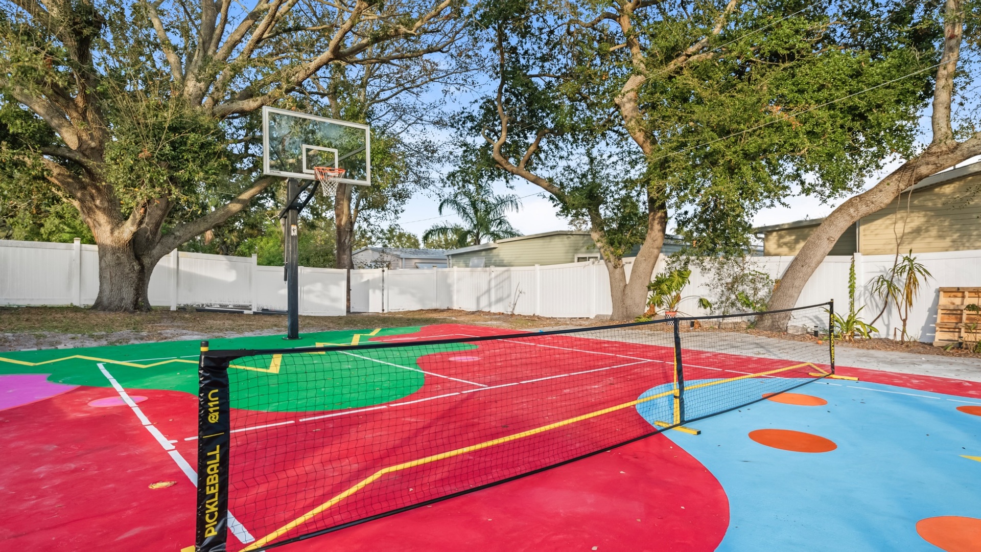 pickleball and basketball court