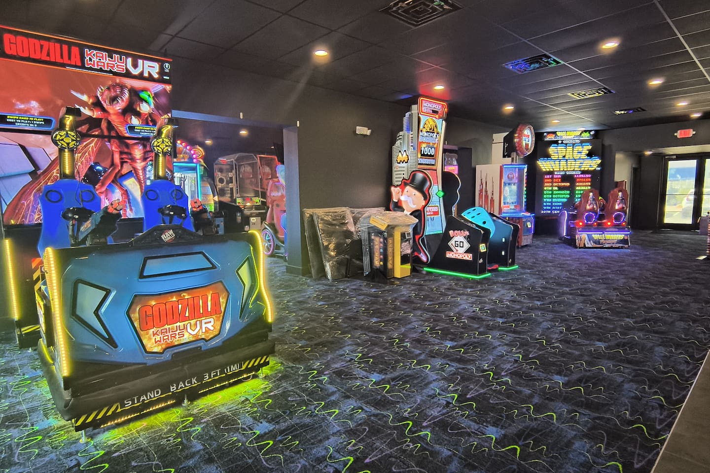 Huge arcade with something for everyone.