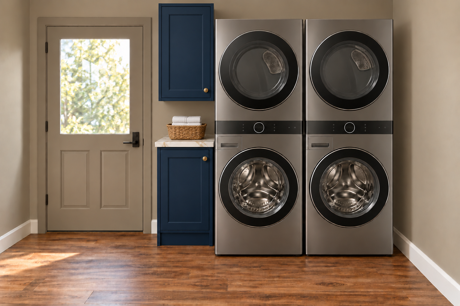 {Laundry Room} Pack light and keep your Scottsdale crew ready for every adventure. Firebird’s two washers and two dryers make it easy to refresh pool towels, workout gear, and outfits for another night in Old Town.