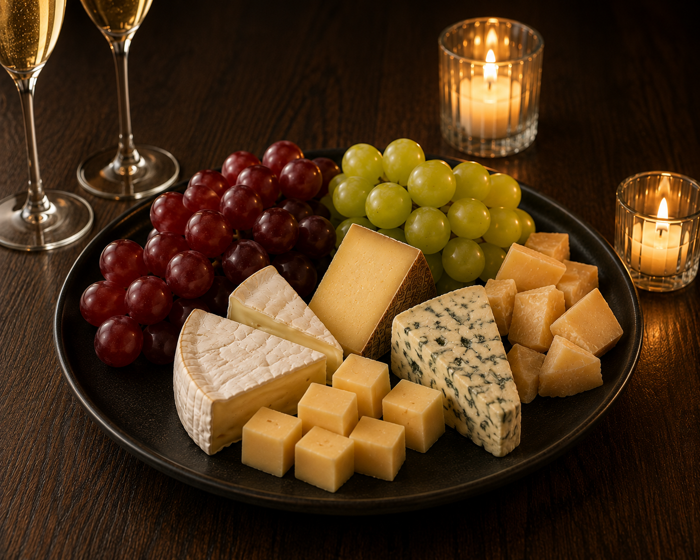 Fruit and cheese platter