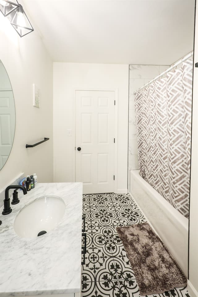 Full bathroom with a relaxing bathtub, perfect for unwinding and enjoying a soothing soak.