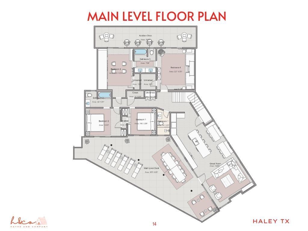 Here’s the main-level floor plan—so you can picture your vacation unfolding right here.