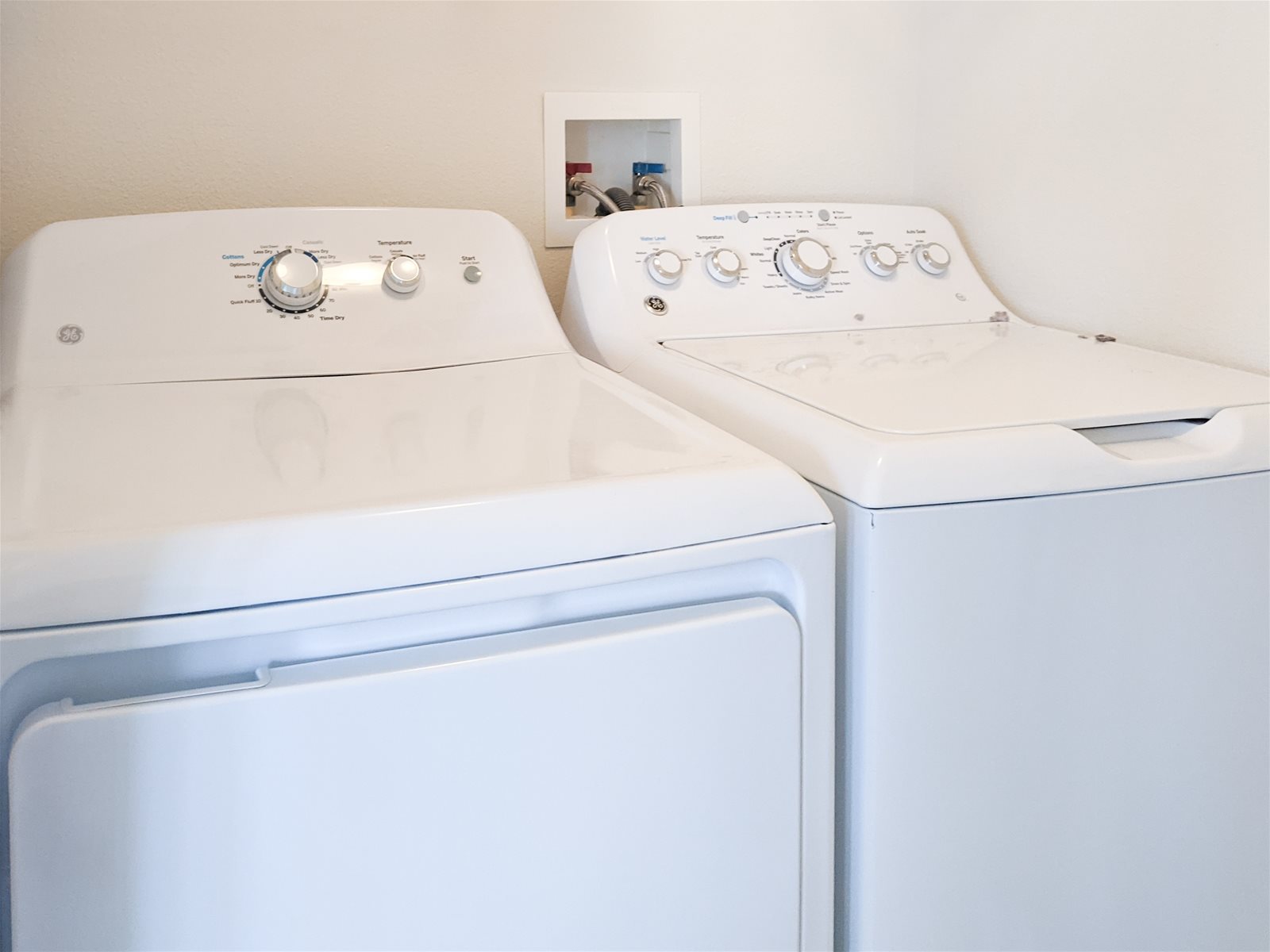 Full size Washer and Dryer.