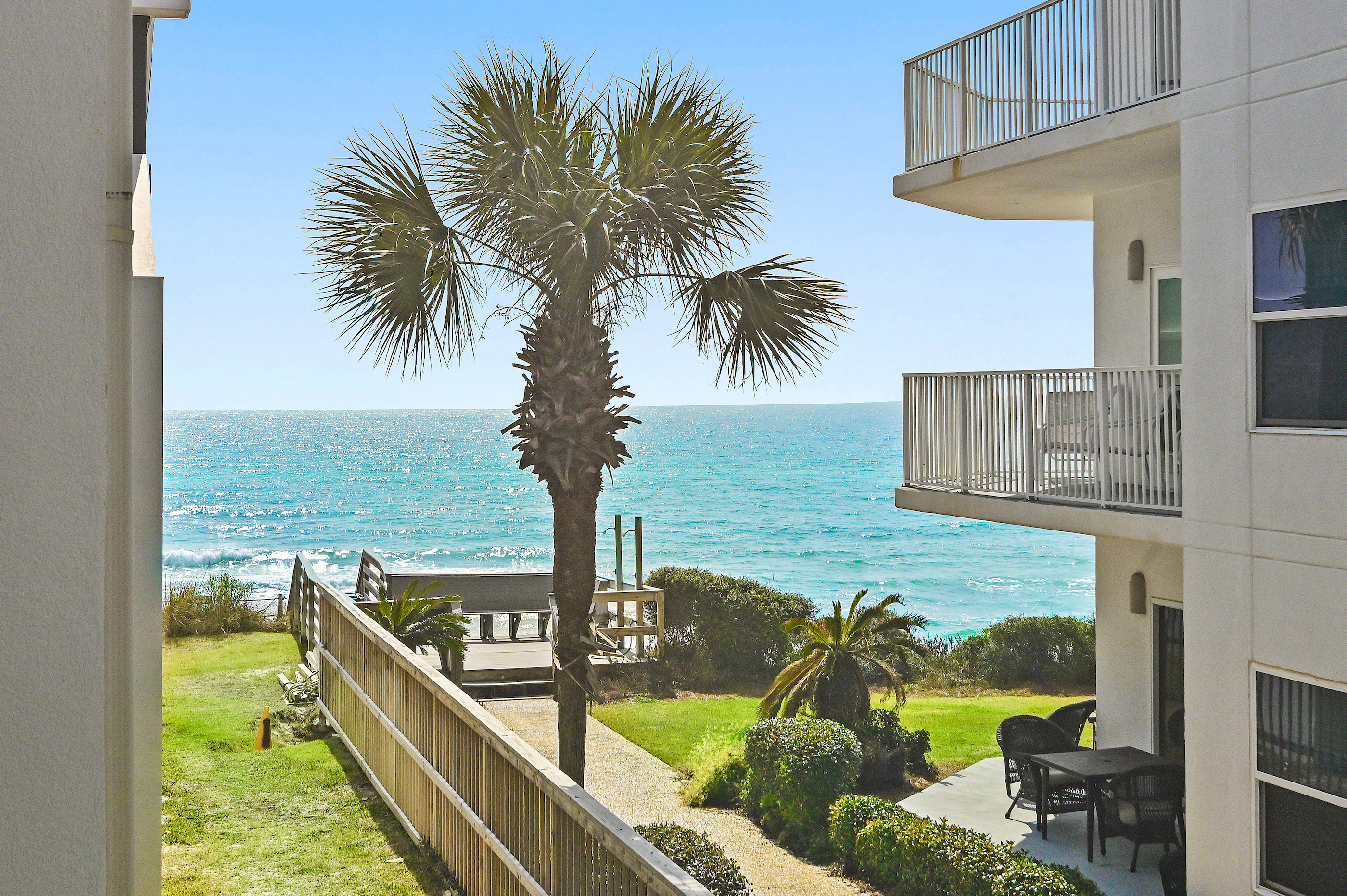 View from Balcony, soak in the view and hear the waves crashing
