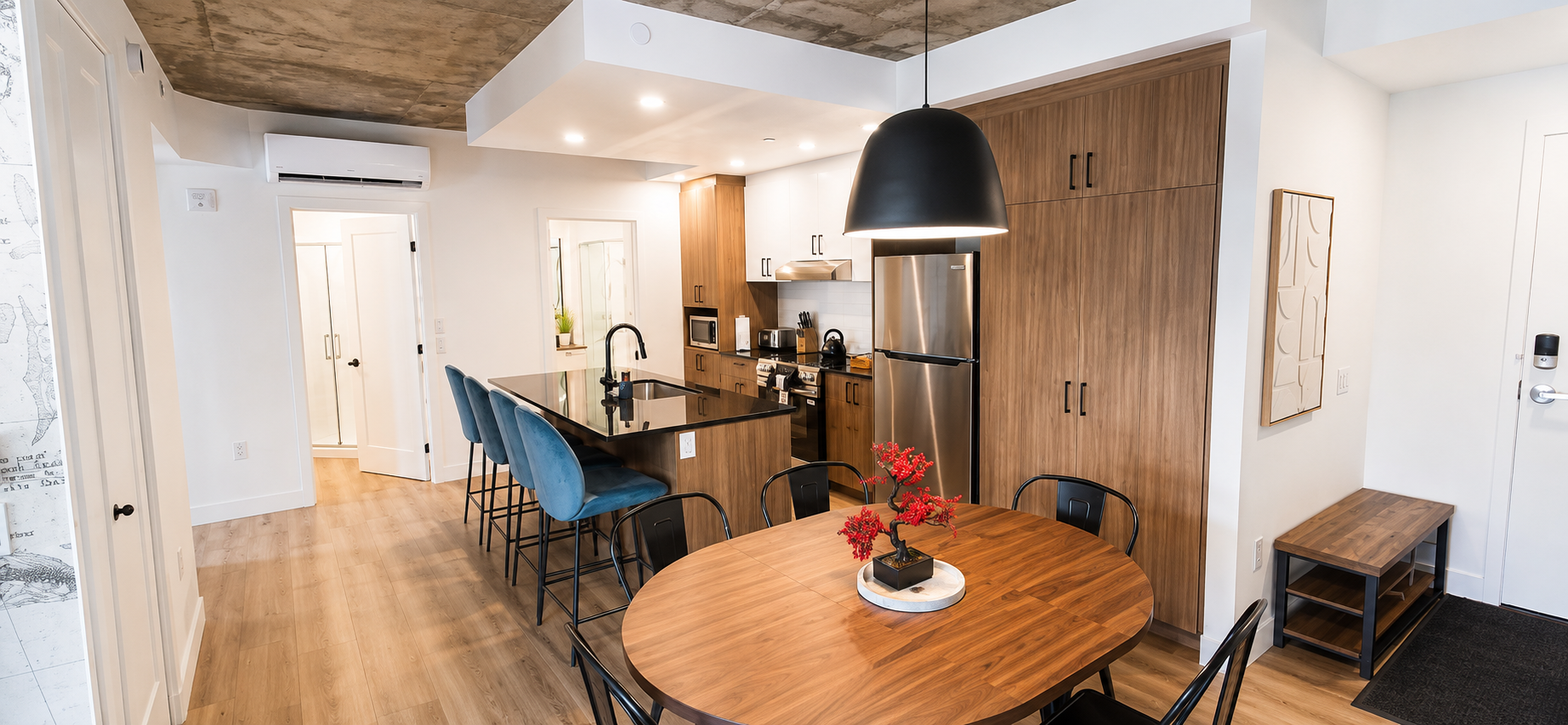 Kitchen and counter view