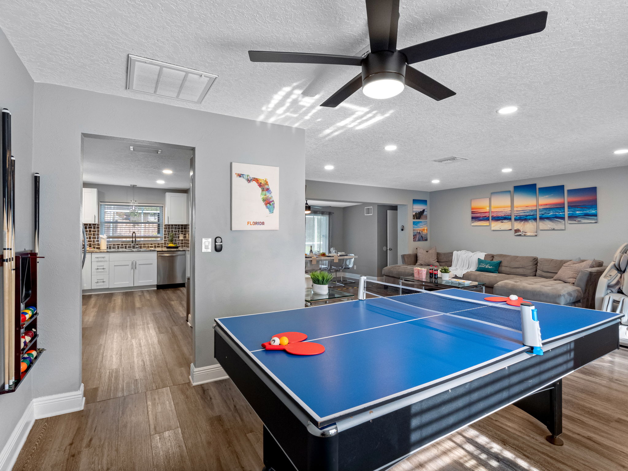 Whether you're sharpening your aim or just goofing off, this game room adds extra excitement to every stay.