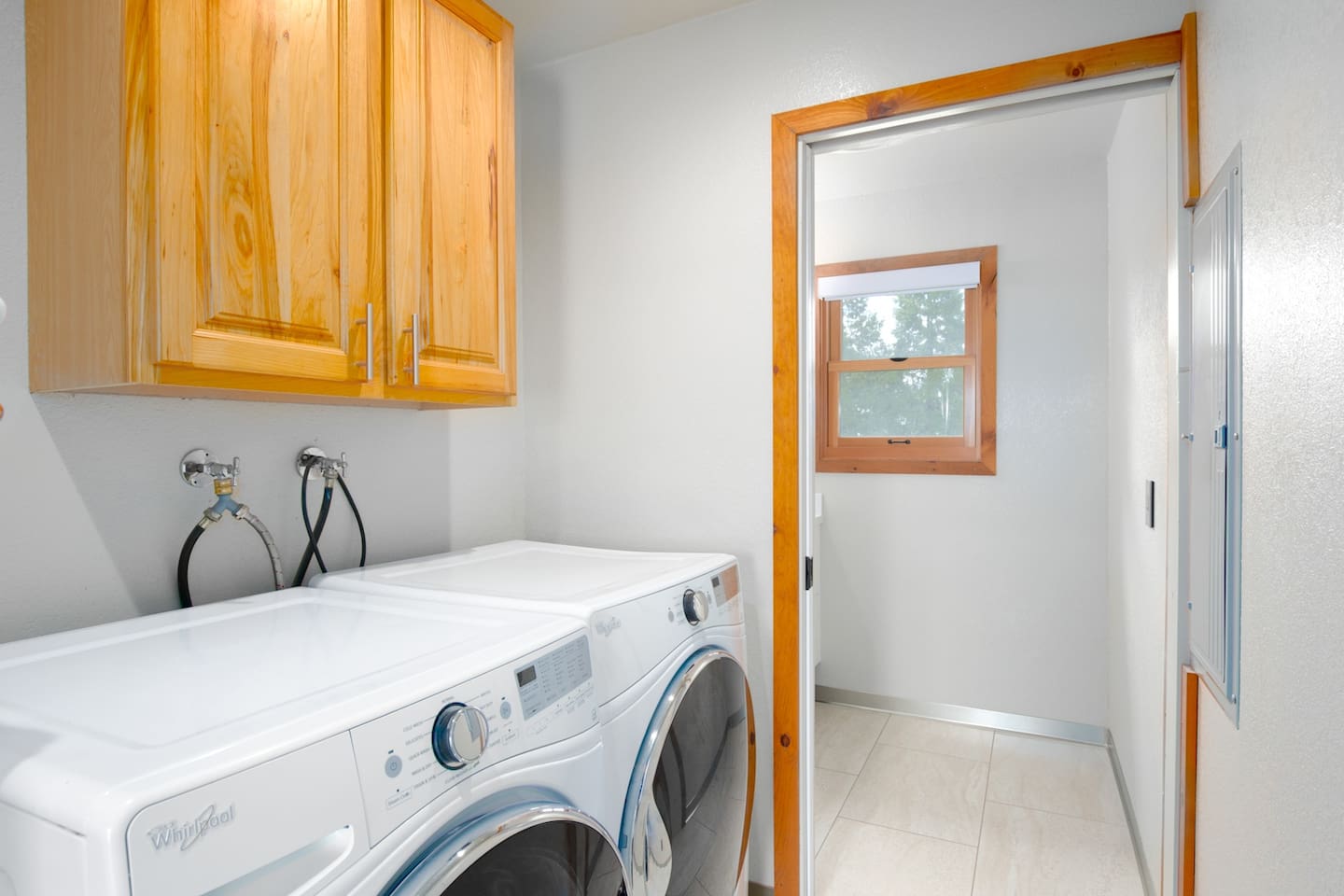 Explore the convenience of our in-house laundry area.